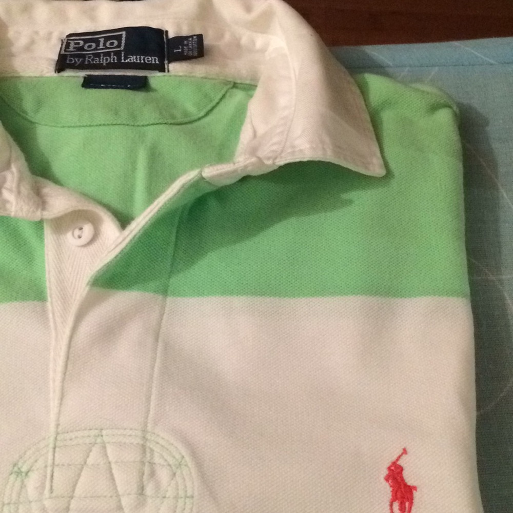 Ralph Lauren polo sport green and white - Picture 2 of 3